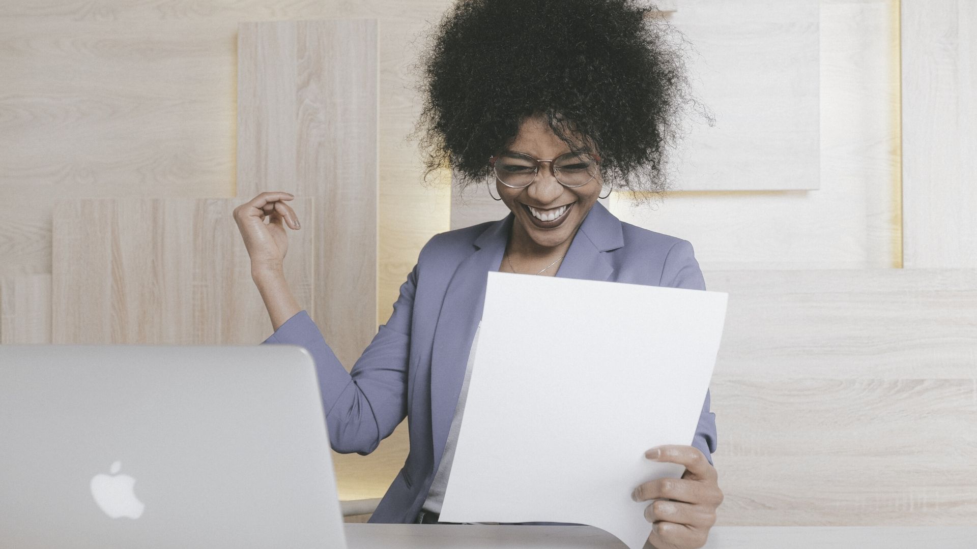 Woman Enjoying the Positive Energy of Achieving Her Goals